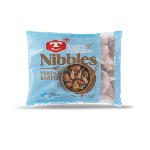 Tegel Free Flow Chicken Nibbles 1.5kg  (8 pack per carton)