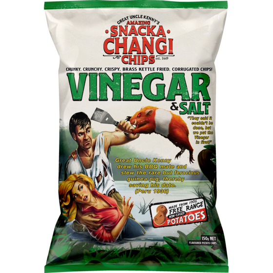 Snackachangi Kettle Chips Vinegar 150g