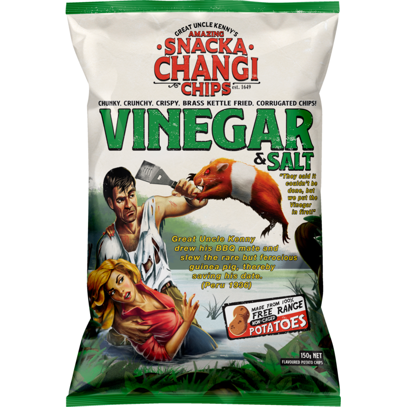 (DIS) Snackachangi Kettle Chips Vinegar 150g