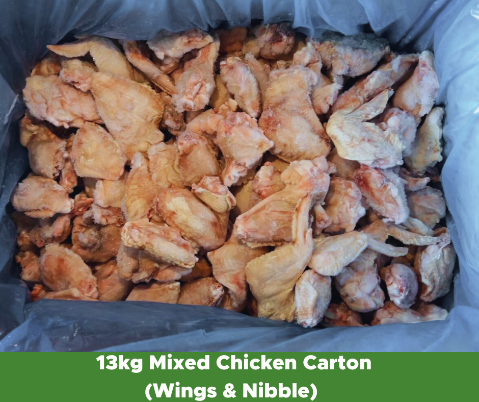 Golden Coast Mixed Chicken Carton (wings & nibbles)  13kg, catering B Grade