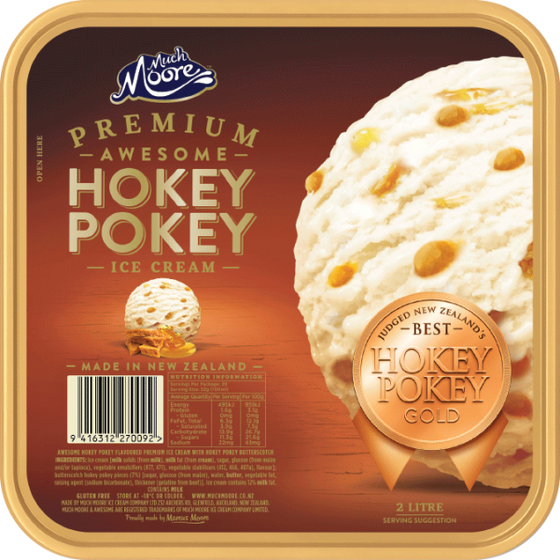 Much Moore Awesome Hokey Pokey Ice Cream 2L