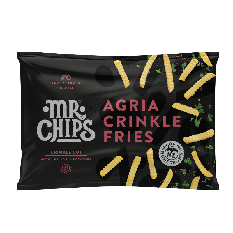 Mr Chips Agria Crinkle Cut Fries13/15mm, 900g (12x900g)