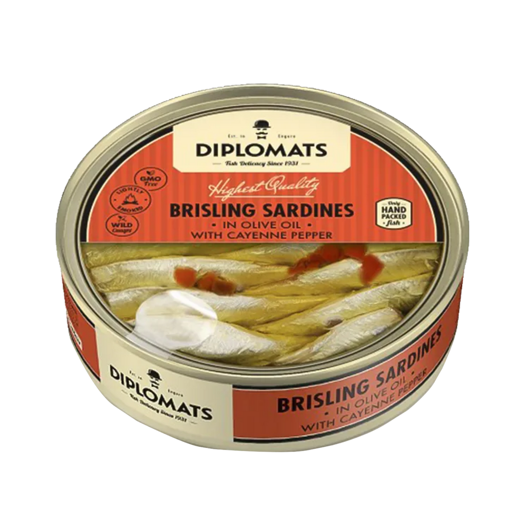 Sardines in Olive Oil with Cayenne Pepper Diplomats (160g)