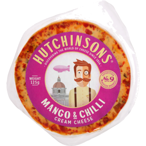 HUTCHINSON MANGO & CHILLI cream cheese 125G (buy 12 save 15%)