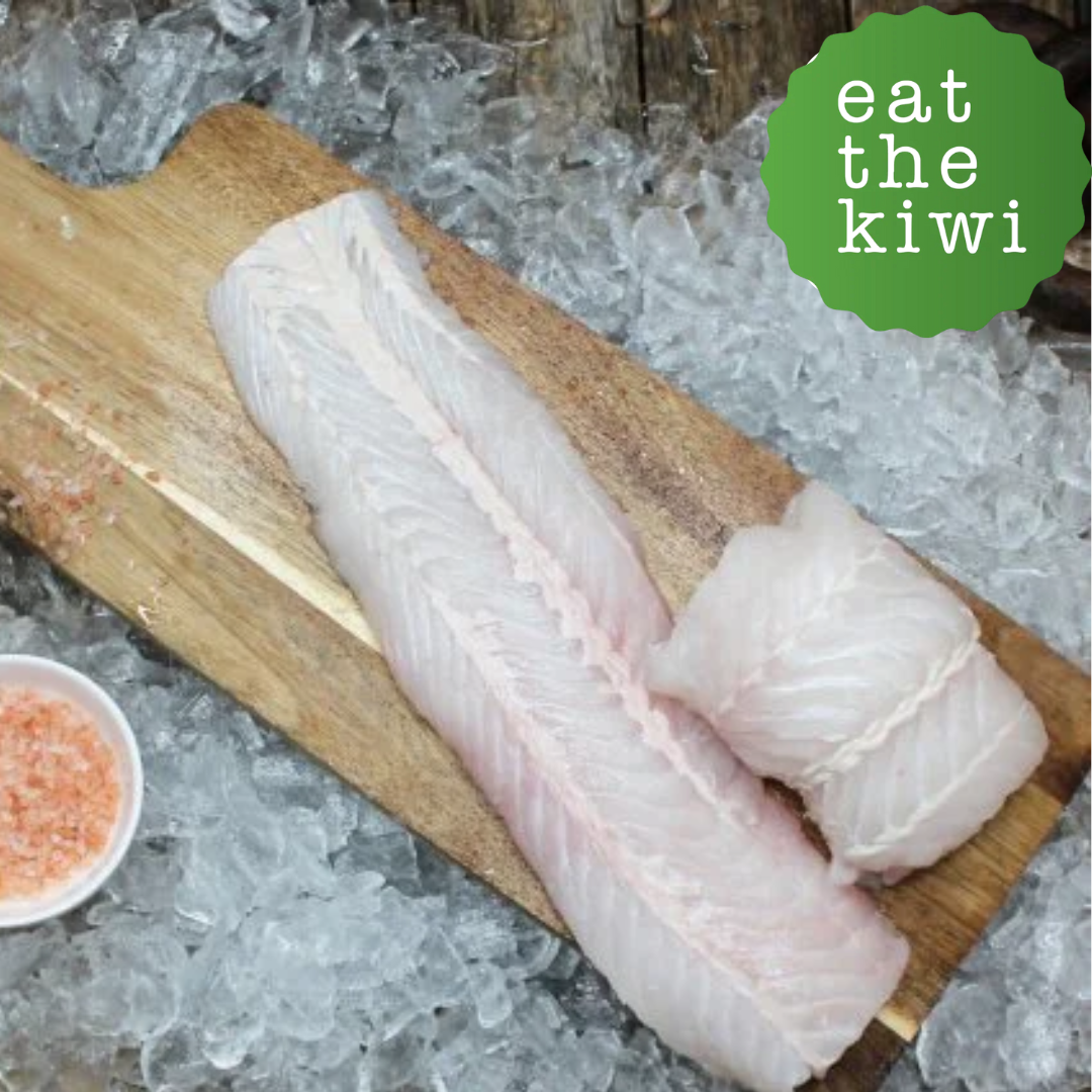 Fish, NZ Hoki Portions Fillet, Skinless, 6.8kg free flow box (average 115-175grams per fillet)