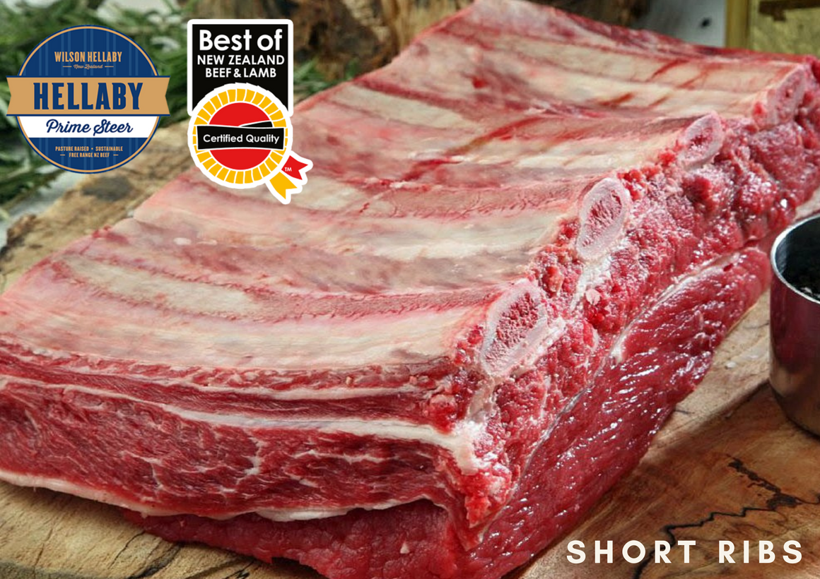NZ Hellaby NZ Prime Steer Beef Short Ribs