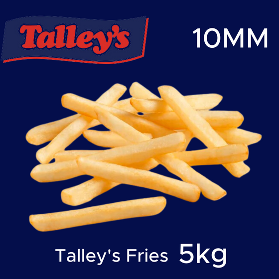 10mm Talley's Fries 2.5kg, price per bag (4x2.5kgcarton)