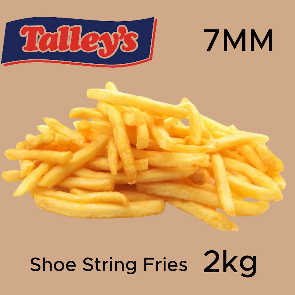 7MM Talleys Fries Shoe String x 2kg BAG