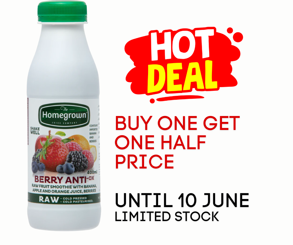 400ML Homegrown RAW cold pressed Pure BERRY Anti- Ox Smoothie