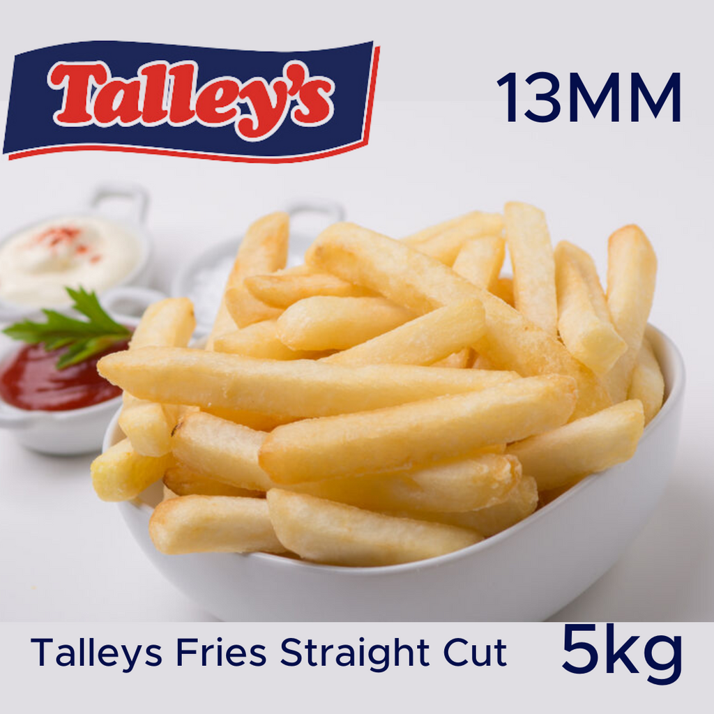 13mm Talleys Fries Straight Cut x 5kg bag