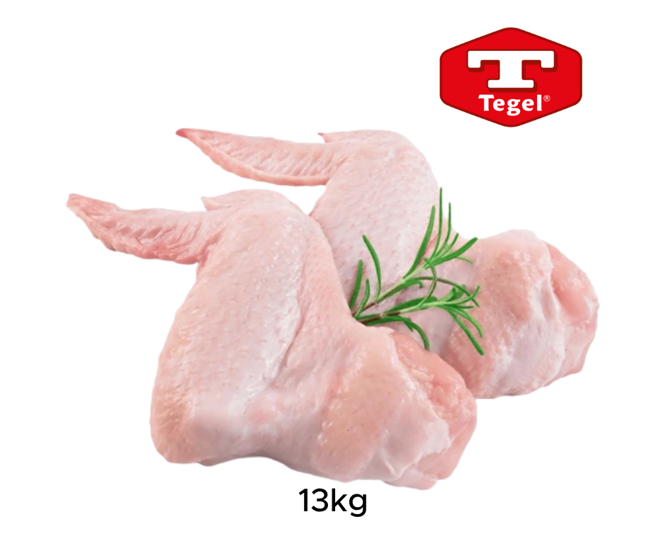 Tegel Free Flow Chicken Wings 13kg, Cage Free