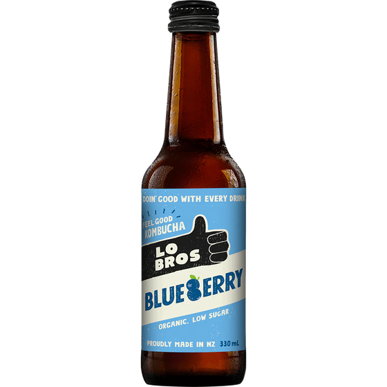 (DIS) Lo Bros organic kombucha blueberry 330ml