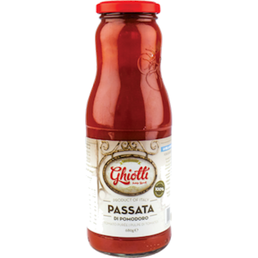 Passata In Glass Bottle Ghiotti 690g (12*690g)