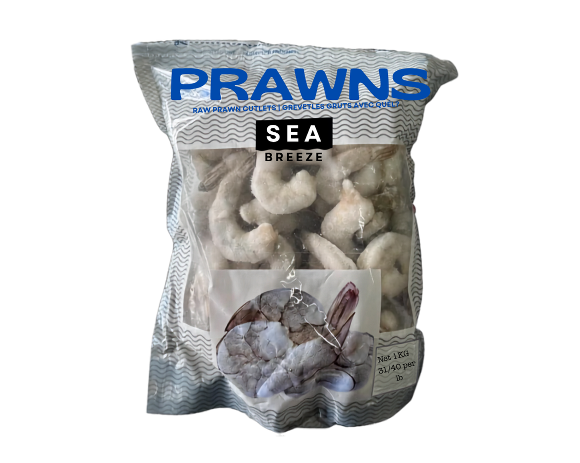 Raw Prawn Cutlet 31/40 1kg, Sea Breeze