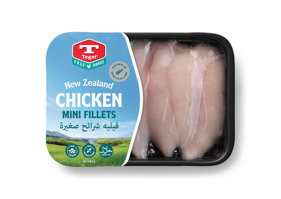 Tegel Free range Chicken boneless mini fillets 380g