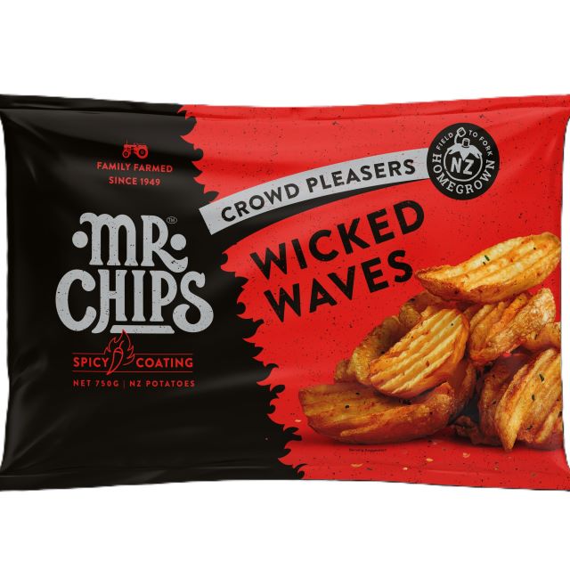 Mr Chips Crowd Pleasers Wicked Waves 750g, (15x750g)