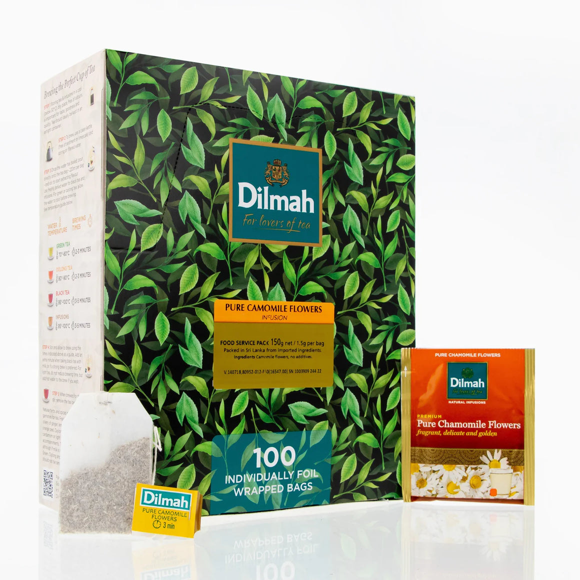 Dilmah Chamomile Infusion. 100 Foil envelope Teabags