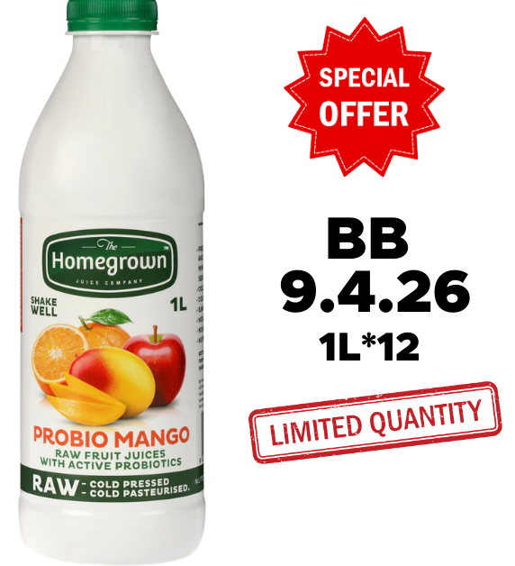 PROMO 1L Homegrown Probio Mango Juice 1L