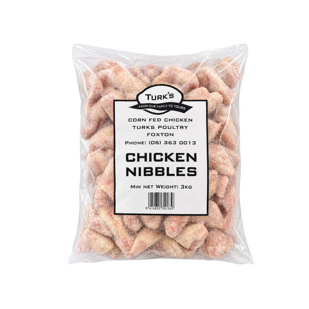 Turks A Grade New Zealand Chicken Nibbles 3kg Bag