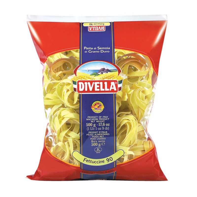 DIVELLA Italian Fettuccine Pasta Nests 500g