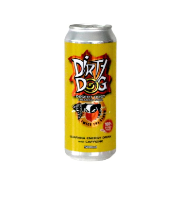 Dirty Dog 100% Sugar Free Energy Drink - 12 x 500ml Cans Flavour: Dessert Dust Creaming Soda