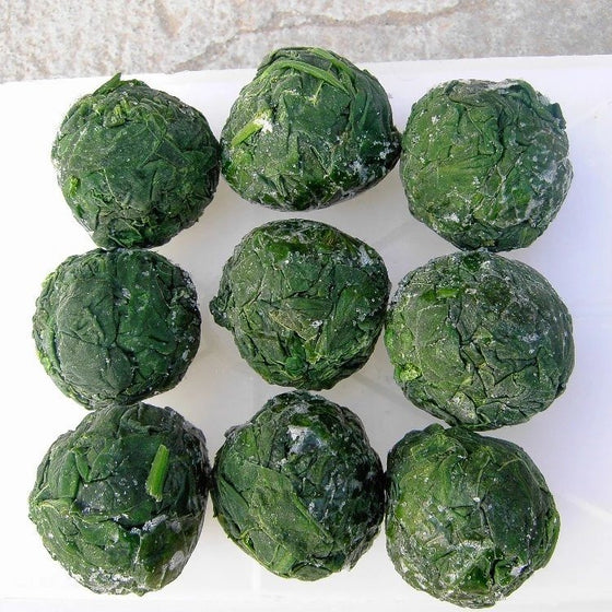 Spinach Leaf Ball Frozen 1kg