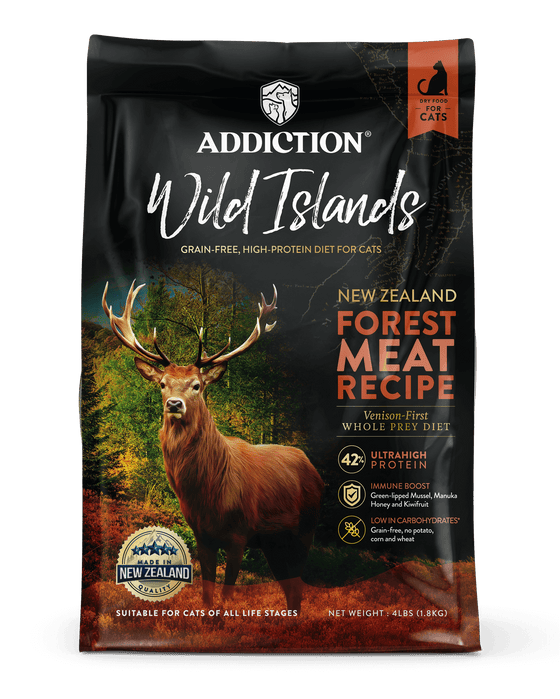 Addiction Wild Island-Forrest Meat High protein Grain free Cat Food 4.5kg