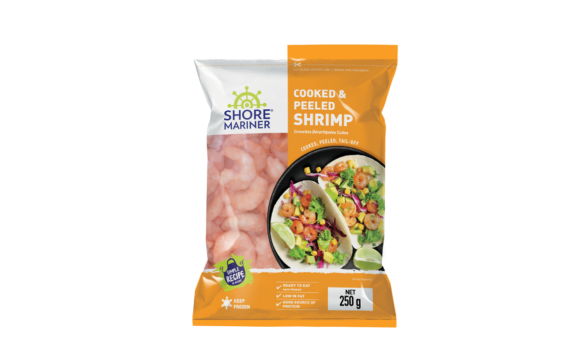 Shrimp Cooked and Peeled 250gm x 20 (13.50) wst per bag ) Wholesale carton only