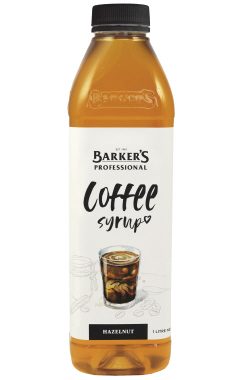 Barkers Hazelnut Coffee Syrup 1L