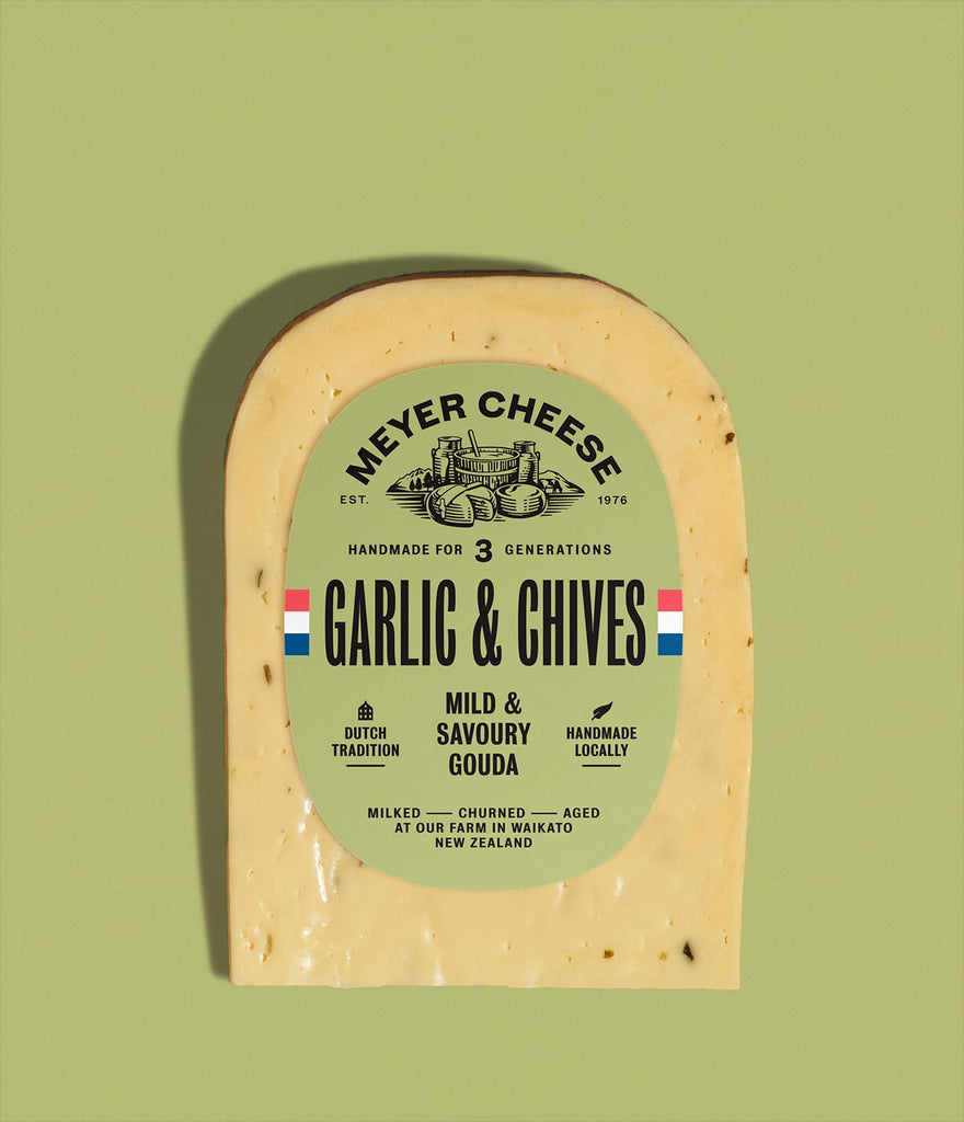 Meyer Cheese Garlic and Chives Gouda 130g (Buy 12 save 15%)