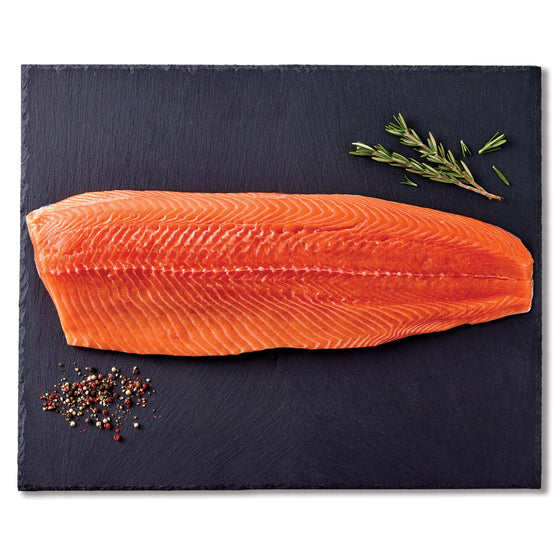Salmon Fillets Atlantic  Skin on, Boneless Price /KG (1.7 - 1.9 kg)  Each - Gold Pack