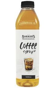 Barkers Vanilla coffee syrup 1L