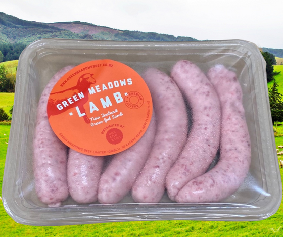 NZ Green Meadows Pure Lamb Sausages 1kg