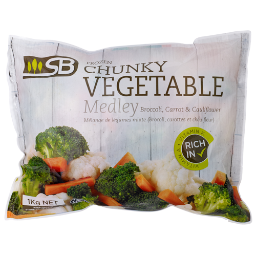 (9949) Chunky Vegetable Medley Broccoli, Cauliflower, Carrot SB 1KG