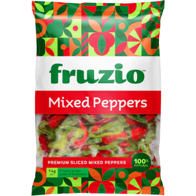 Fruzio Red and Green sliced Pepper 1kg